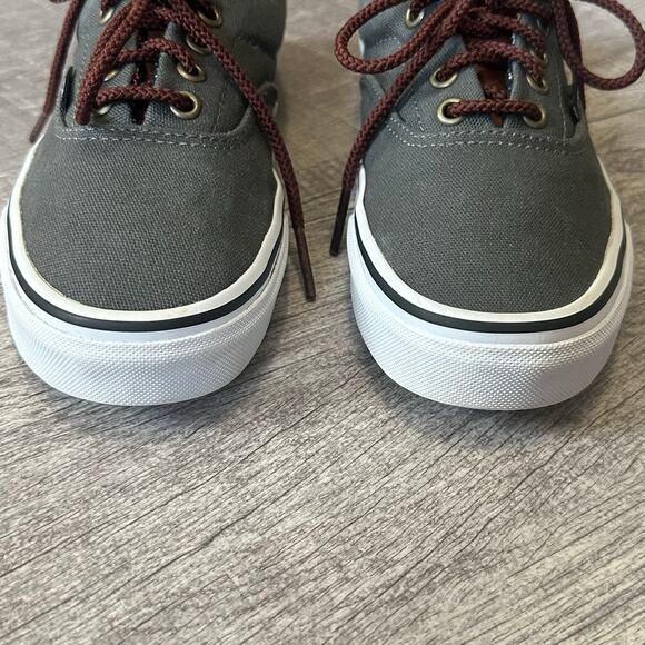 VANS Era 59 Charcoal Grey Skate Shoe Mens 5 / W 6.5 Aztec Print Leather Accent - Picture 4 of 11